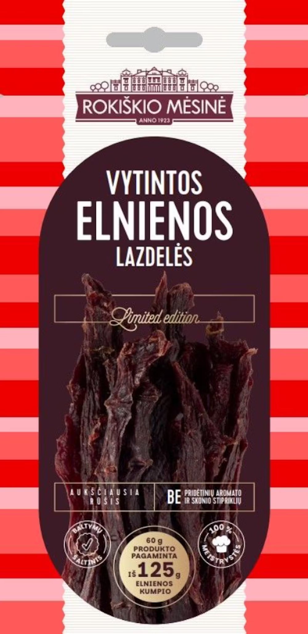Dried Deer Jerky strips 60g