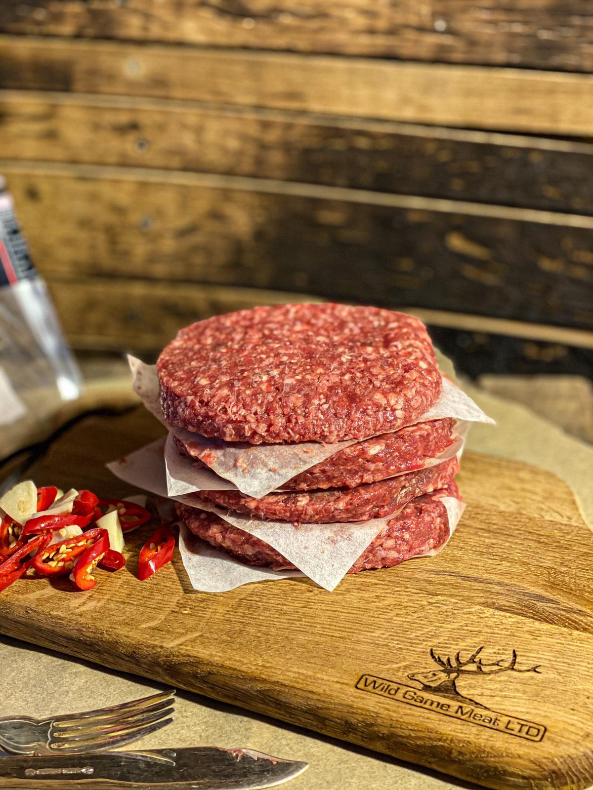 Premium Venison Burgers - Wild Game Meat Ltd