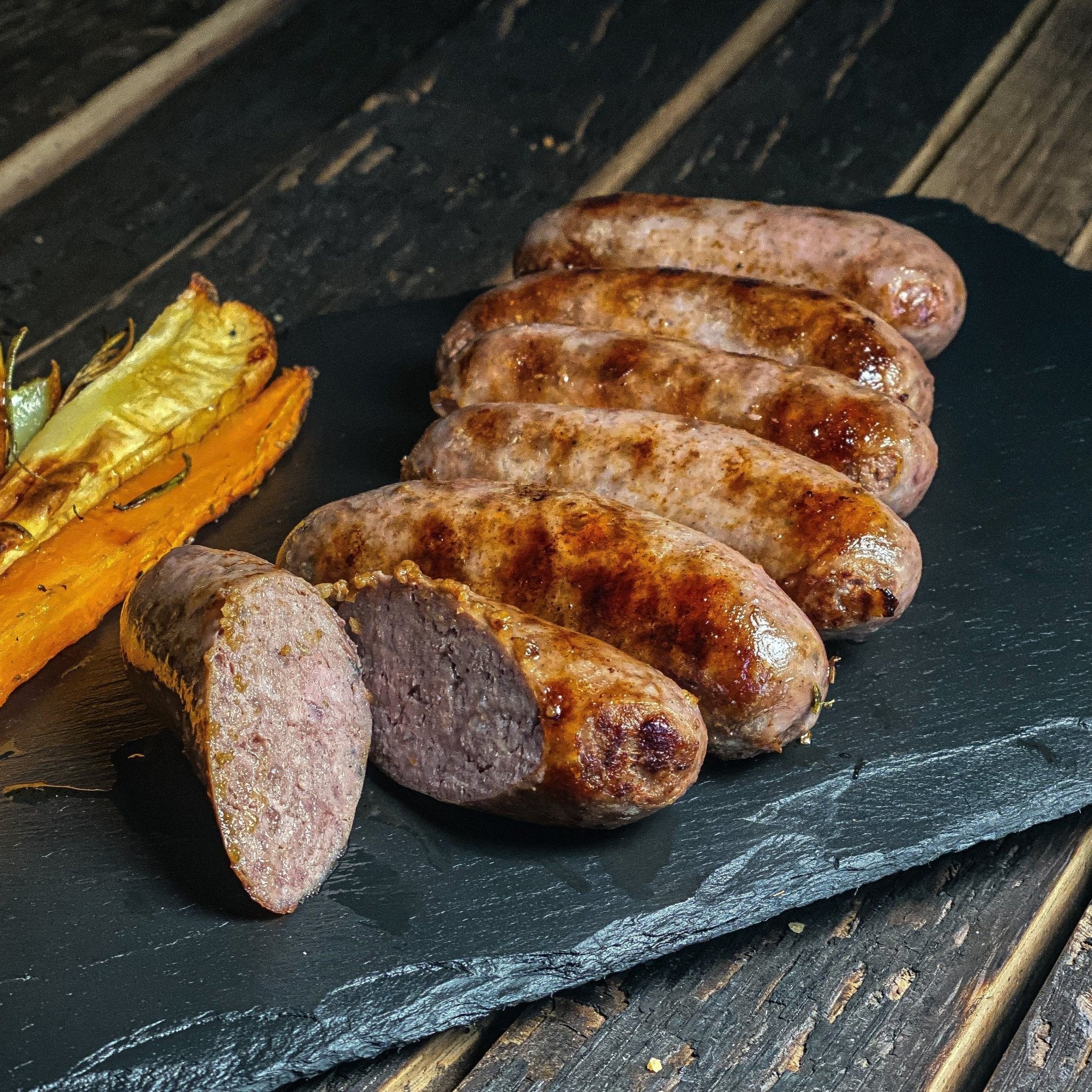 Venison & Red Wine sausages - Wild Game Meat Ltd