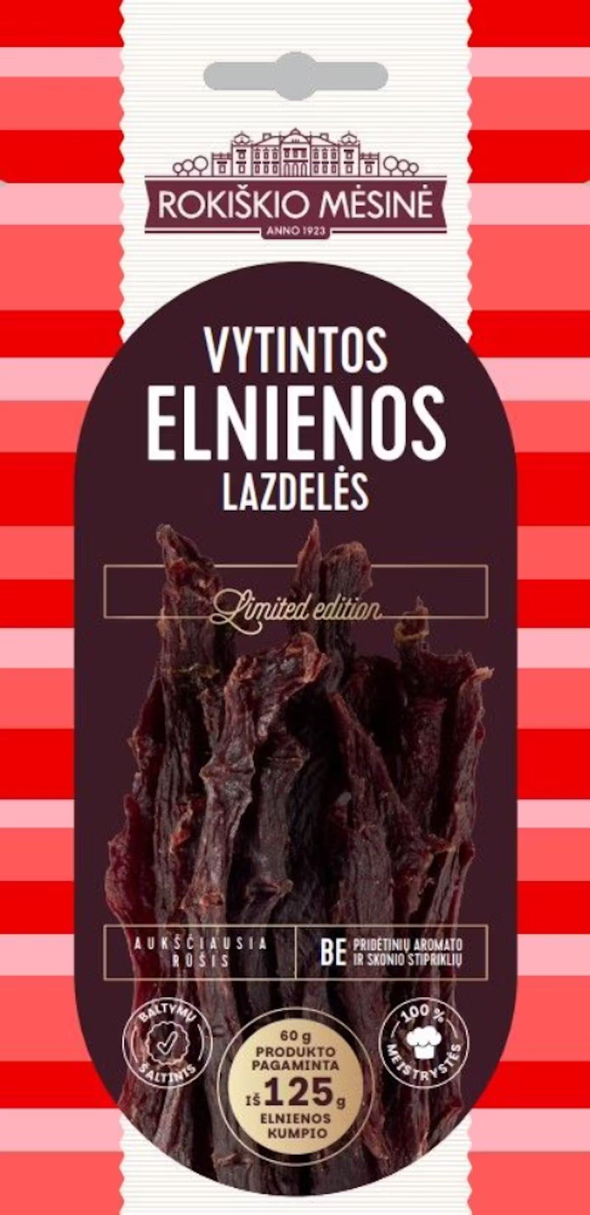 Dried Deer Jerky strips 60g