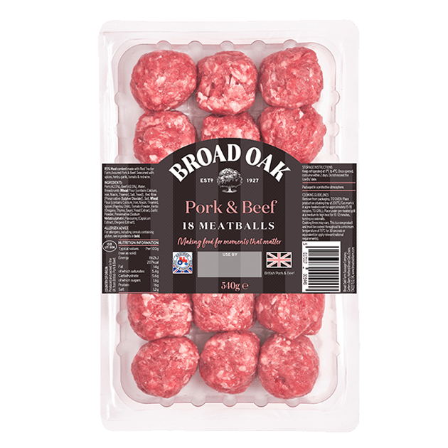 Pork & Beef meatballs x18 - Wild Game Meat Ltd