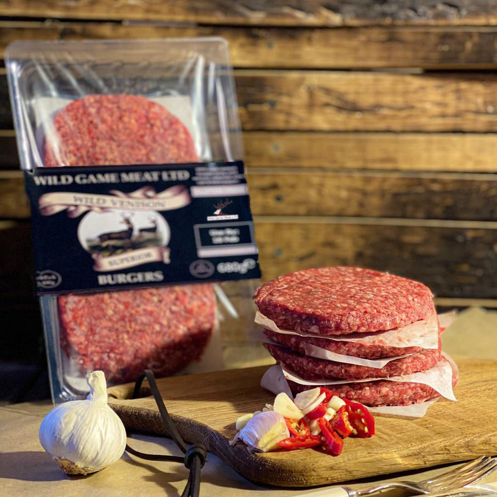 Premium Venison Burgers - Wild Game Meat Ltd